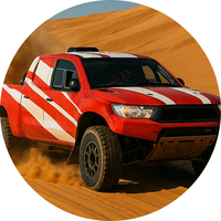 Opłatek na tort Wyścig Rajd Dakar Samochód Auto Terenówka  Bryka