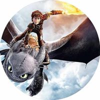 Opłatek na tor Smok Jak wytresować Smoka Postać Bajka Urodziny