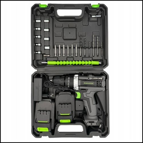 UDAROWA WIERTARKO WKRĘTARKA AKUMULATOROWA BITY NASADKI WALIZKA ZESTAW na Arena.pl