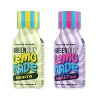 shoty konopne green out lemonade, mojito + frozen forest mix