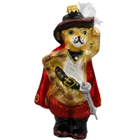 Bombka choinkowa szklana: Kot w butach: czarny