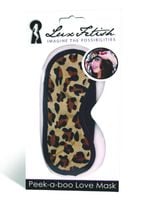 LUX FETISH Peek-a-boo Maska na oczy panterka