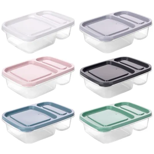 Pojemnik na żywność dzielony 2-częściowy lunchbox 750 ml na Arena.pl