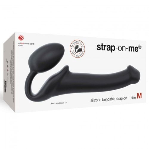 SEMI-REALISTIC BENDABLE STRAP-ON BLACK - M na Arena.pl