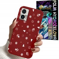 ETUI DO MOTOROLA EDGE 30 NEO / LITE - ŚWIĄTECZNE WZORY CHOINKA + FOLIA