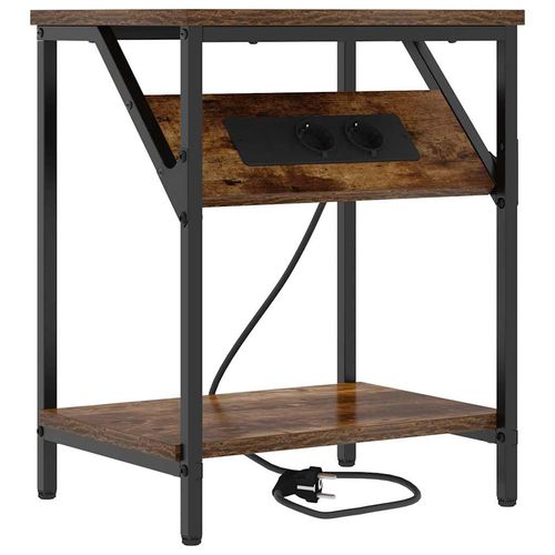 Stolik nocny Wędzony dąb 38 x 30 x 48 cm na Arena.pl