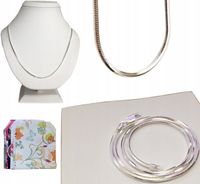 Łańcuszek srebrny żmijka linka żyłka WŁOSKA GRUBA (na PREZENT)