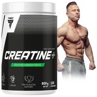 SILNA KREATYNA MONOHYDRAT DO TRENINGU Trec Creatine+ 100% 600g MOC MIĘŚNIE