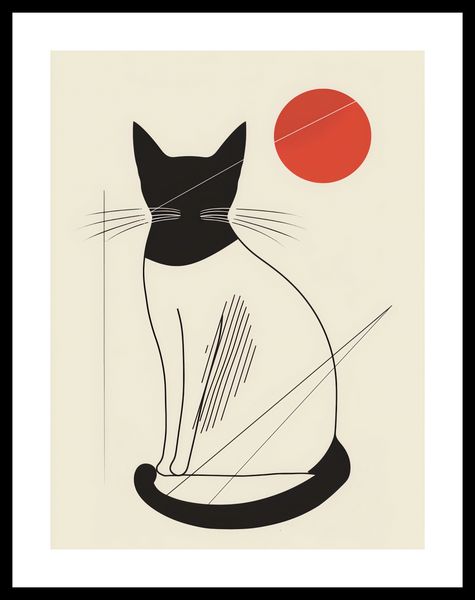 Plakat 30x40cm Czerwony Krąg zdjęcie 3
