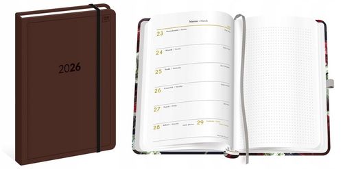 KALENDARZ KSIĄŻKOWY B5 192 MAT+UV SIMPLE 2026 INTERDRUK na Arena.pl