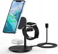 Magleap duo - ładowarka indukcyjna 3w1 czarna