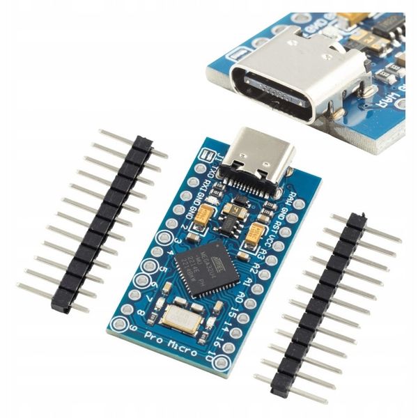 Kup PRO Micro Leonardo moduł zgodny z Arduino USB-C klon z ATmega32U4 ...