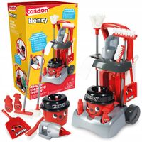 WÓZEK DO SPRZĄTANIA DUŻY ZESTAW ODKURZACZ HENRY MOP WIADRO CASDON 52 CM