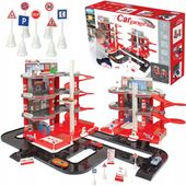 MEGA GARAŻ PARKING 4 POZIOMY 3W1 TOR WINDY MYJNIA + AUTO polski MOCHTOYS
