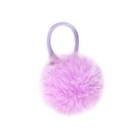 Brelok zawieszka gumka liliowy pompon