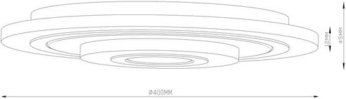 Plafon FLAT CIRCLE L-XX-10 - Zuma Line na Arena.pl