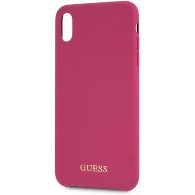 Etui Guess Silicone do iPhone Xs Max (różowe) na Arena.pl