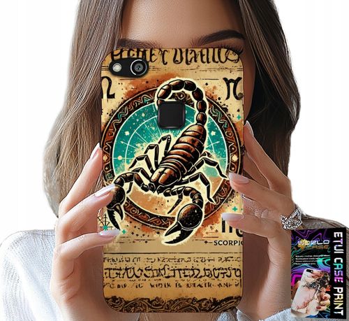 ETUI DO HUAWEI P10 LITE - SKORPION ZNAK ZODIAKU ASTRONOMIA + FOLIA na Arena.pl