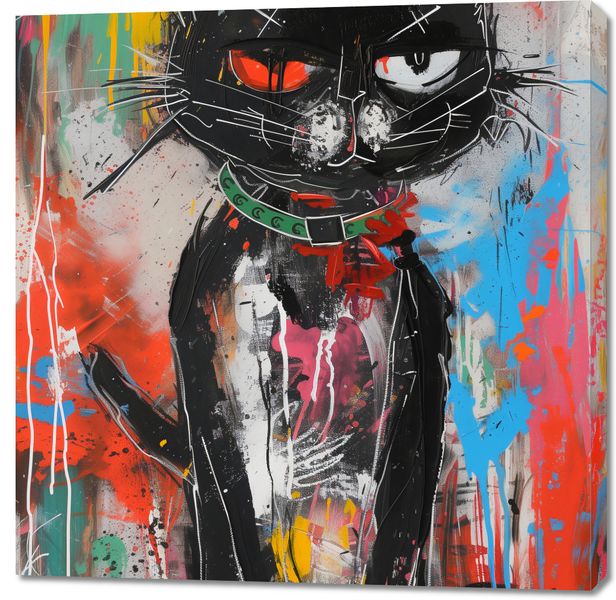 Obraz 100x100cm Gburowaty Kiciak zdjęcie 1