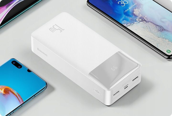 POTĘŻNY POWER BANK BASEUS 30000mah POWERBANK 15W PD 3x USB USB-C TYP-C 3A zdjęcie 5