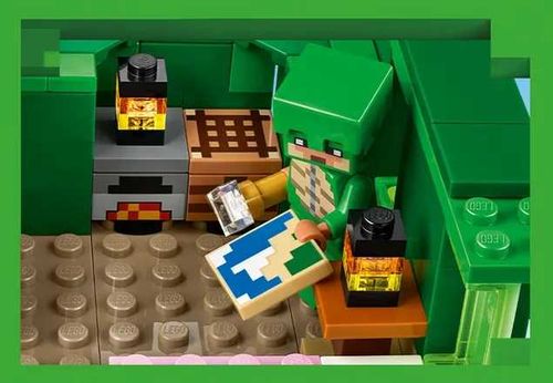 21254 - lego minecraft - domek na plaży żółwi na Arena.pl