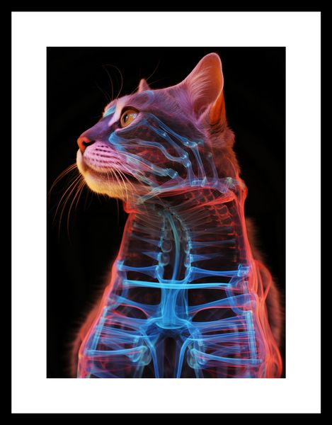 Plakat 20,5x28,4cm Anatomia Kota zdjęcie 3