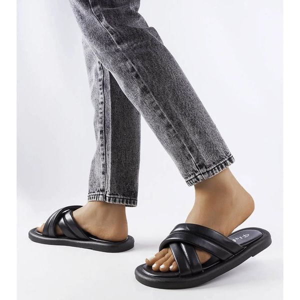 Czarne klapki r.37 zdjęcie 3