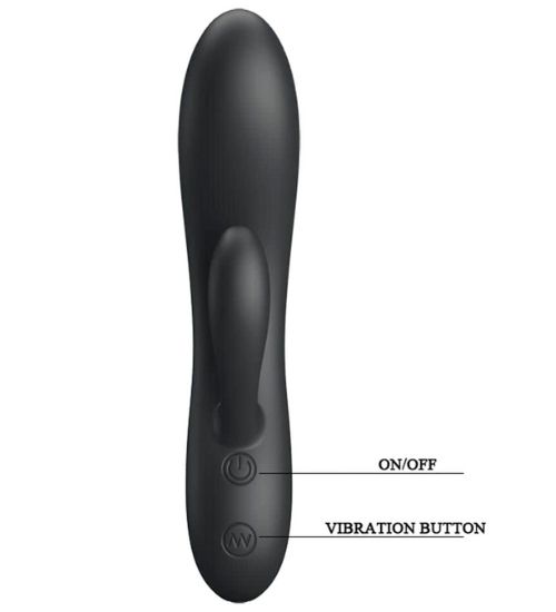 Czarny poręczny wibrator króliczek zdjęcie 4