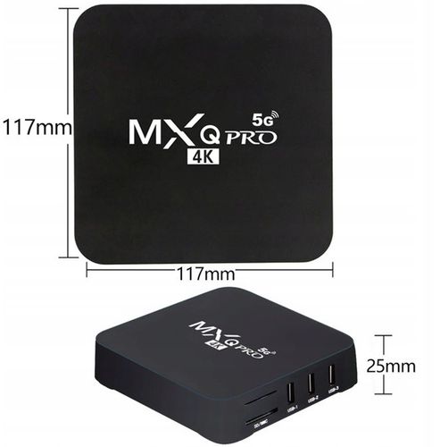 SMART TV BOX MXQ PRO S905X 4K ANDROID 11 1+8GB WIFI NETFLIX PRZYSTAWKA PL na Arena.pl