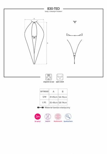 bielizna 830 ted 1 body  s/m na Arena.pl