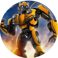 Opłatek na tort Transformers Robot Humanoidalny Samochodowy Urodziny