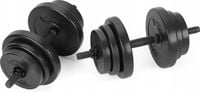 HANTLE REGULOWANE KOMPOZYTOWE ZESTAW 2X20KG + HANTEL KETTLEBELL GYMTEK