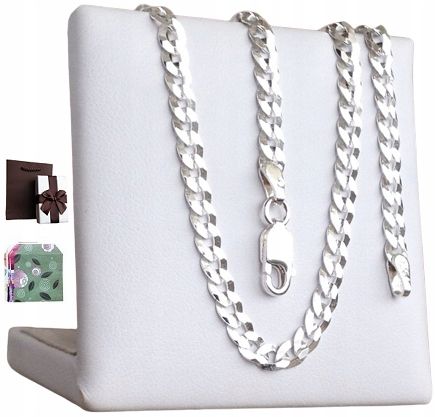 Łańcuszek Srebrny Męski SZEROKI PANCERKA próba 925 (na PREZENT) na Arena.pl