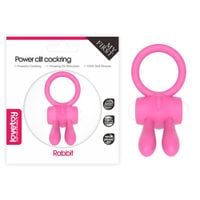 power clit silicone cockring pink