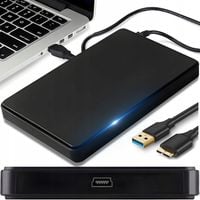 OBUDOWA DYSKU 2,5" KIESZEŃ NA DYSK SSD HDD SATA ETUI ADAPTER KABEL USB 3.0