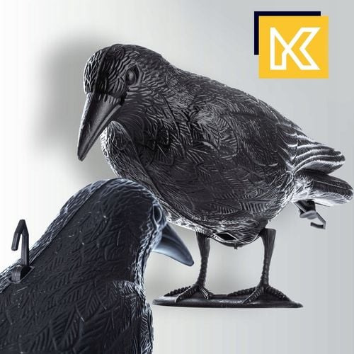 DUŻY KRUK ODSTRASZACZ PTAKÓW GOŁĘBI SZPAKÓW PTAKI NA BALKON CZARNY 3 na Arena.pl