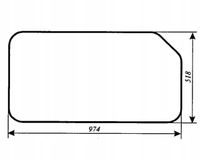 szyba tylna - tył do ciągnika Jumz 6K Białoruś
