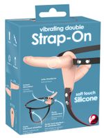 vibrating double strap on