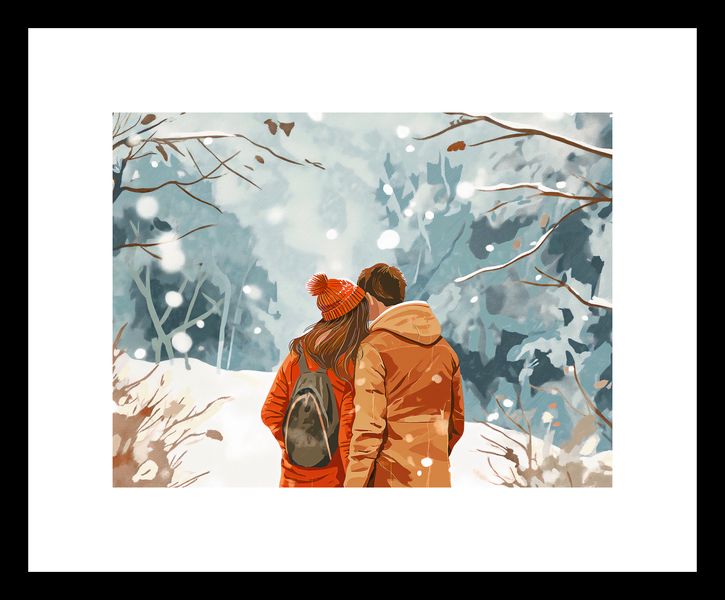 Plakat 20x15cm Razem w Śniegu zdjęcie 3