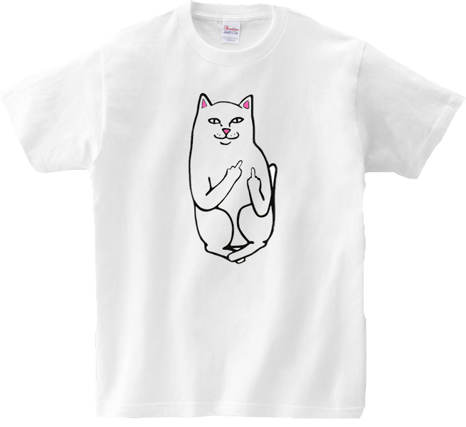 Koszulka T-shirt Finger Cat zdjęcie 1
