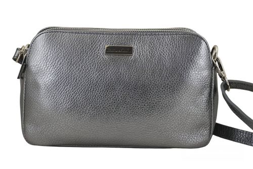 Damska torebka metalizowana - Srebrna ciemna na Arena.pl