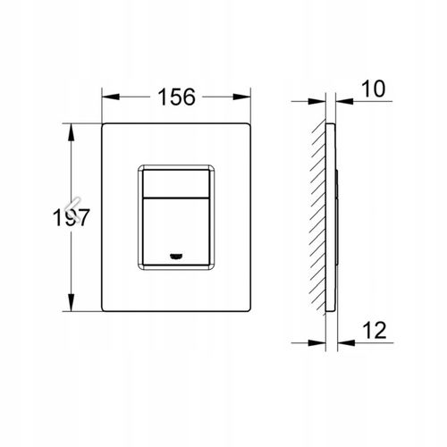 Przycisk spłukujący WC Grohe Skate srebrny chrom 38732000 na Arena.pl