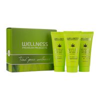 WELLNESS PREMIUM PRODUCTS Intensive mini zestaw nawilżający do włosów (szampon 50ml | odżywka 50ml | maska 50ml)
