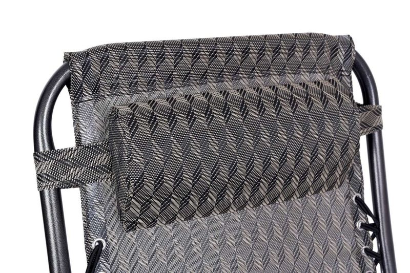 Leżak ogrodowy ORION Zero Gravity brąz jodełka zdjęcie 6