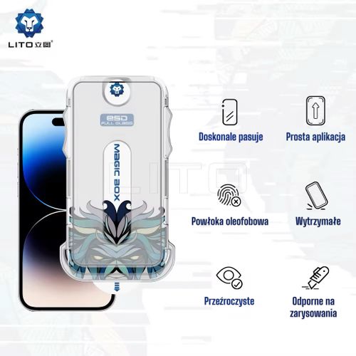 Szkło hartowane LITO D+ PRO do iPhone 15 Pro - HD CLEAR na Arena.pl