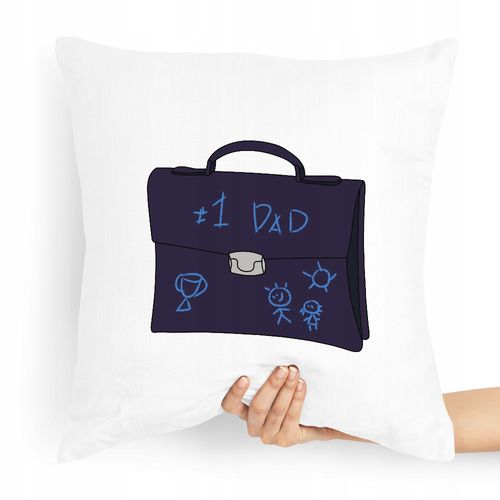 Poduszka Prezent Dla Taty Ojca #1 Dad Z Nadrukiem Ze Zdjęciem na Arena.pl