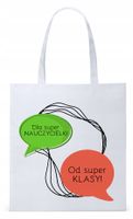 Dzień Nauczyciela Prezent Torba Eco Biała Shopper Z Nadrukiem Ze Zdjęciem