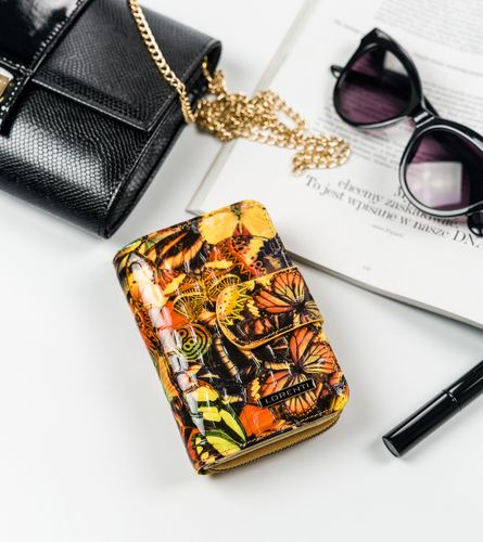 skórzany portfel damski w motyle - lorenti na Arena.pl