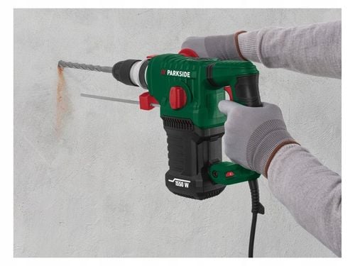 MŁOTOWIERTARKA UDAROWA PARKSIDE 1550 W SDS+ ZESTAW MŁOT UDAROWY + na Arena.pl