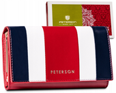 kompaktowy portfel z wysokojakościowej skóry naturalnej - peterson